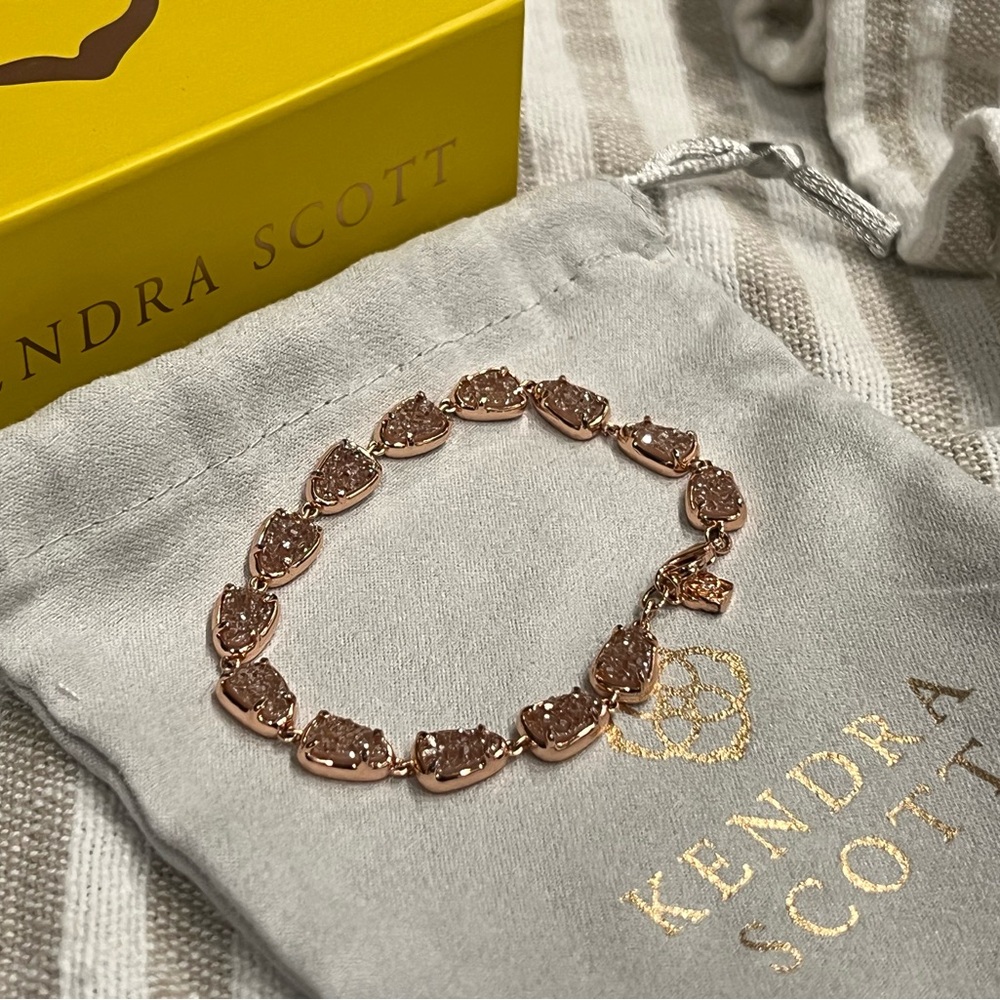 Kendra Scott Susanna Bracelet in Rose Gold Drusy